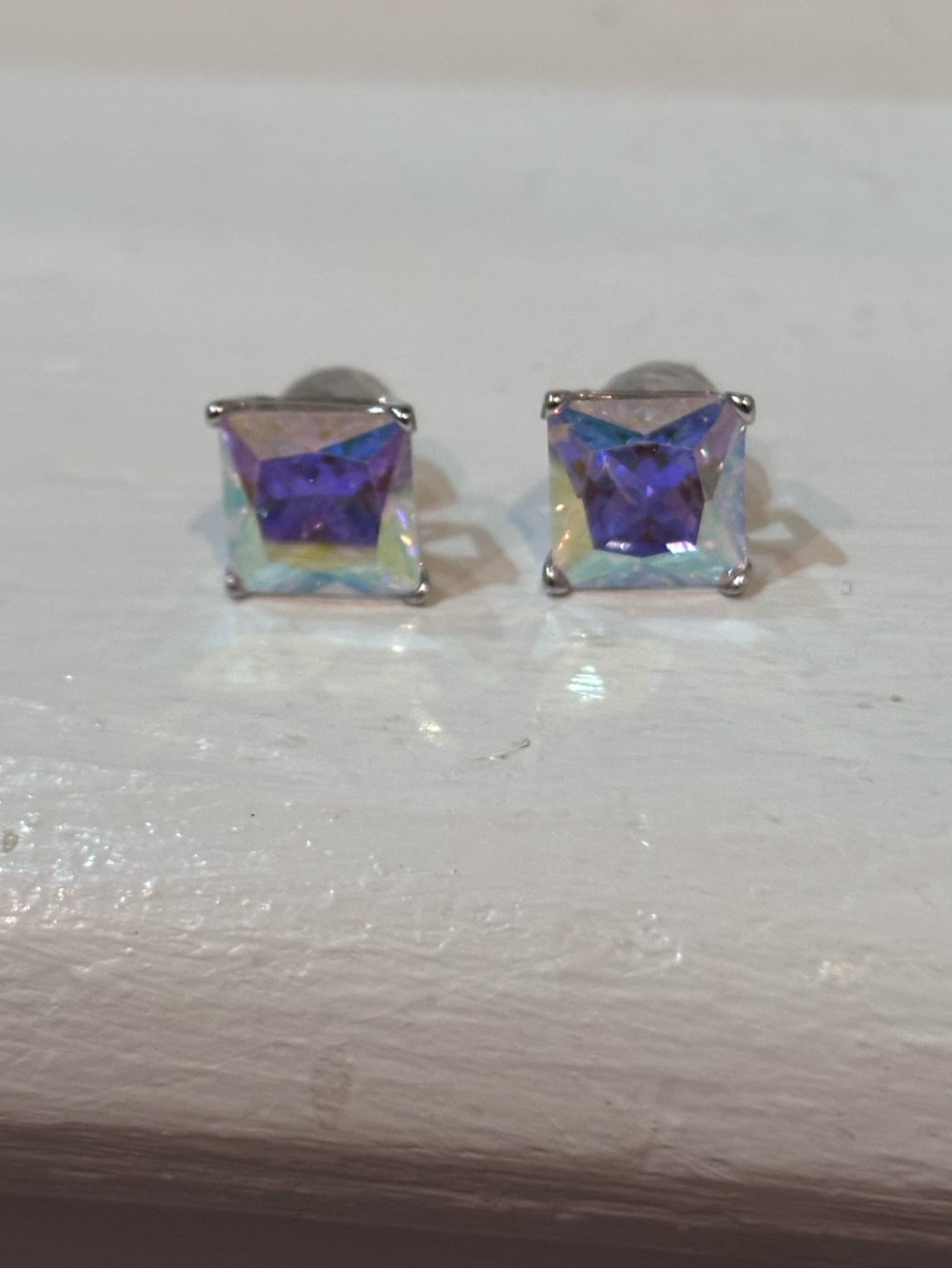 Mystic CZ square Studs